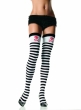 *EOL* gestreepte kousen met skull -Leg Avenue-