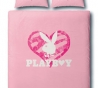 Playboy dekbed - Glitter heart pink