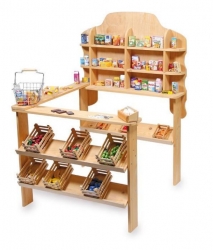 Houten kinderwinkeltje